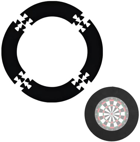 WUWENY Dartscheibe Schutzring Dartscheibe, Surround Dartscheibe, Darts Schutzring, Dartscheibe Schutzwand, Dart Surround für 45cm Dartscheibe, Stabiler Wandschutz, EVA Dartscheiben Surround