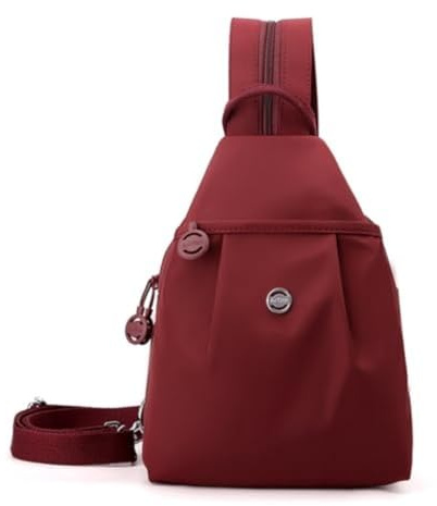 Sacoche Homme Bandouliere Grande Capacité, Sac de Poitrine à Double Fermeture éclair Femme, Sac à Dos, Sac à Bandoulière Convertible pour Voyage, Bandoulière Réglable, Oxford, Imperméable, Antivol