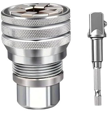 JISADER Juego de dados universales de 3/8, antideslizantes, resistentes al desgaste, robustos, con convertidor ajustable de 0,39 a 0,75,