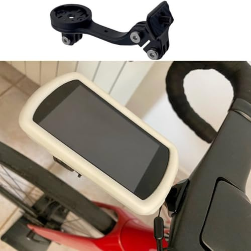 FUANA Support d'ordinateur de vélo pour vélo Trek Madone pour SLR Bike GPS Mount pour Garmin pour Bryton et Wahoo en alliage d'aluminium 105 x 35 mm Noir