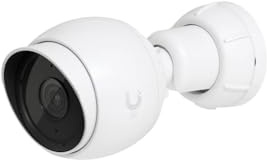 Ubiquiti UniFi G5 Bullet – Telecamera IP 2K 5MP PoE con Visione Notturna IR 10 m, IPX4, 30 FPS, Sensore CMOS, Regolazione a 3 Assi, Interni/Esterni, Bianco
