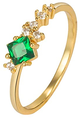 Generisk gardinkrok för ringar zirkon-ring-gyllene smaragdring-damädelsten-ring stålringar pyssel, 5cm (8er Set), Metall, Ingen ädelsten