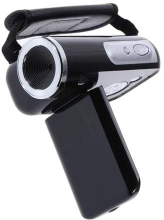 FESTFENDS Videocamera Digitale Mini 16mp Interpolata Schermo Tft 2 Pollici, Leggera in Plastica, Funzione Tv Output, Alimentata da 3 Batterie Aaa, per Vlog e Riprese Portatili