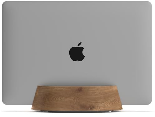 HumanCentric Laptop-Halterung, vertikaler Laptop-Ständer, verstellbare Halterung und Dock, vertikaler Laptop-Ständer, Kompatibel mit MacBook Pro und andere Laptops, 12,7 cm bis 3,8 cm