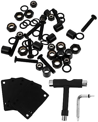 HONMEET Set Mit 4 Skateboard-brückenstiftdichtungen – Tragbares Skateboard-befestigungswerkzeug Multifunktionales Skateboard-Hardware-zubehör