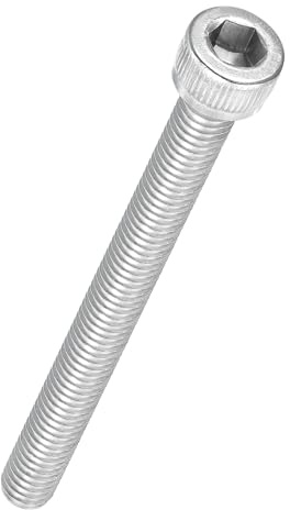 Kozelo 5Pcs Vis à Tête Cylindrique à Six Pans Creux - [M6-1 x 70mm] Acier Inoxydable 304 Entièrement Fileté à Entraînement Hexagonal pour Moteur Électrique, Remplacement du Moteur, Argent