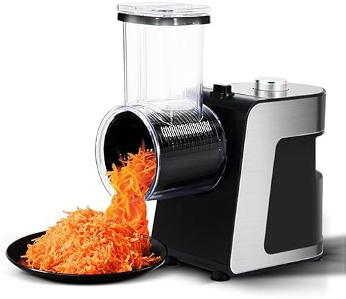 Mini Picadora De Verduras, Rallador De Queso Profesional 5 En 1 Eléctrico, Ensaladora Eléctrica, Rallador Múltiple Eléctrico, Cortador De Frutas, Rebanador De Verduras, Procesador De Alimentos, Para E