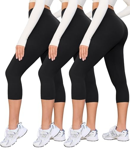 VALANDY Creamlush High Waisted 3/4 Capri Leggings for Women | Buttery-Soft Comfort, Breathable Stretch, Fade Resistant, Pill Resistant, Yoga, Gym, Running, Everyday Wear