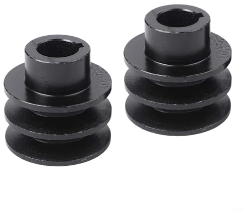 2 poleas de correa de motor A tipo V de doble ranura para motores GX110 (20 mm)