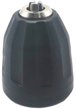 FUBESK Spannzange mit 3/8-Zoll-Gewinde für PowerMaxx BS18 und BS108V Akku-Bohrmaschinen, 08–10 mm Spannbereich mit 3/8-Zoll-Vierkant-Stecknuss-Adapter