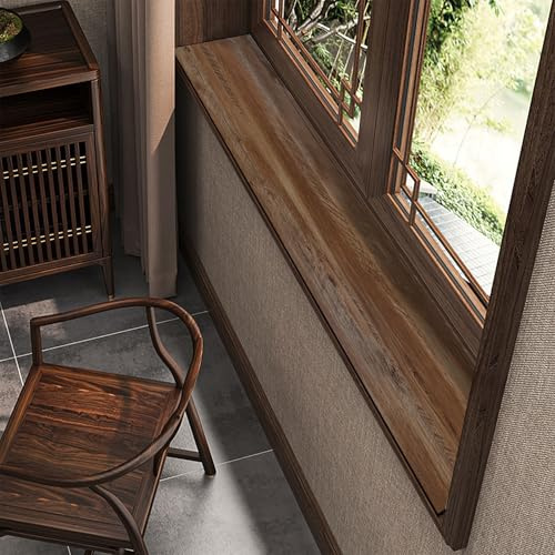 Tappetino in PVC per Davanzale 10-40 cm, Tappeto Antiscivolo Impermeabile per Davanzale Balcone Finestra a Bovindo Armadio, Copri Cuscino Protezione Tagliabile per Davanzali(C,60x10cm(23.6x3.9in))