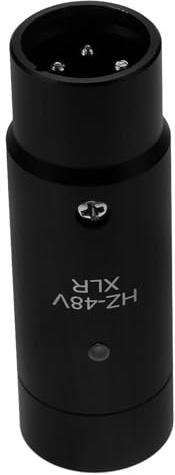 COHEALI Adattatore Xlr Nero in Alluminio per Microfono Condensatore Funzione Facile da Trasportare e Riporre, per Amplificatori Audio e Registrazioni