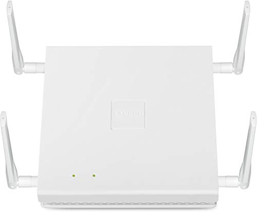 LANCOM LN-862 Business-Access Point mit bis zu 867 MBit/s, Beamforming, Vier Reverse SMA-Antennenanschlüsse, PoE (IEEE 802.3at), Dual Concurrent WLAN (2,4 & 5 GHz) 2x2 MU-MIMO, Weiß