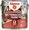 Alpina Holz-Wetterschutz-Farben – Schwedenrot, deckend – bis zu 12 Jahre Schutz vor Witterung und Nässe – schmutzabweisend, deckend & ergiebig – 4 Liter
