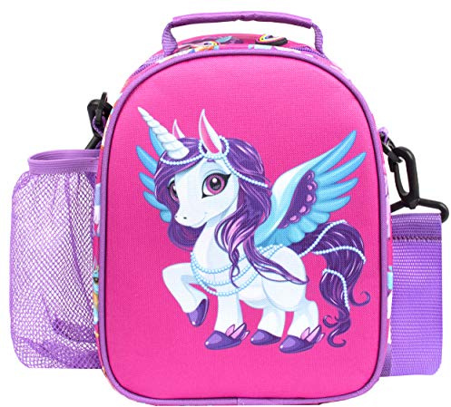 Fringoo Kids Lunch Bag for School - Insulated with Water Pocket - 5 Designs