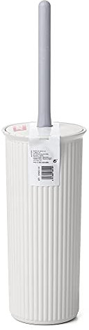 TATAY Spazzolone Bagno WC | Design Compatto e Funzionale | Scopino Bagno WC senza BPA | Prodotto in Spagna | 9,5 x 9,5 x 39,5 cm - Collezione Baobab - Bianco