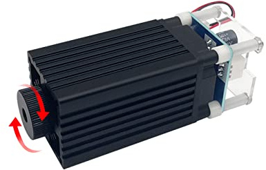 LASER TREE 4W Lasermodul, 4W Ausgangsleistung Gravurmodul, Einstellbarer Brennpunkt, Blauer Laserkopf für Lasermaschine DIY Lasergravur Holz Werkzeuge Papier Leder