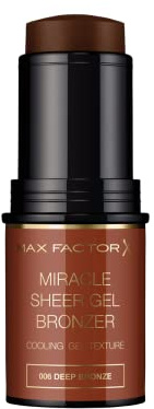 Max Factor, Liquid Miracle Sheer Gel Bronzer, Deep Bronze (Deep Brown), Stick Packaging
