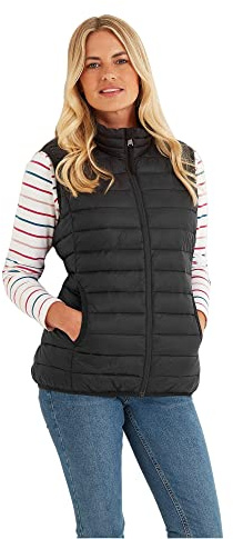 TOG24 Gibson Womens Windproof Puffer Gilet, Lightweight Padded Hiking | Bodywarmer, Thermal, Recycled fabric, Ribbed collar, Elasticated, Relaxed fit, Golf, Running, Winter