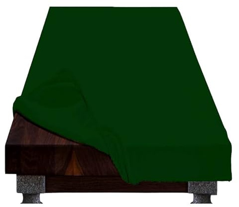 SpazioTessile Mollettone SalvaTavolo Copritavolo Da Gioco in Feltro Verde Elastico Perimetrale (110x160 x tavolo 90x140)
