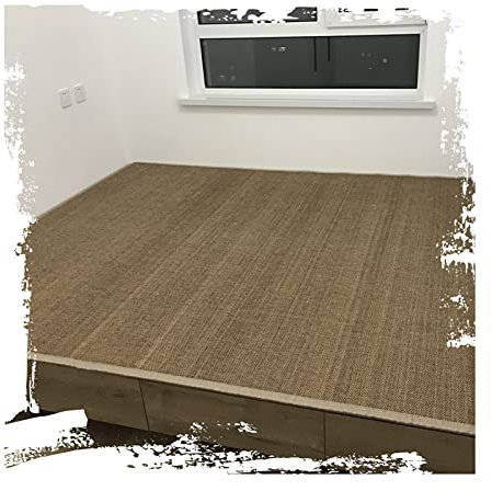 HJLKDYM Bambus Gewebter Teppich Bambusteppich, Dauerhaft 2cm Breites Saumdesign Rutschmatten Verhindern, Benutzt for Gastfamilie Hotel Heim Schmücken (Farbe : A, Größe : 140x180cm)