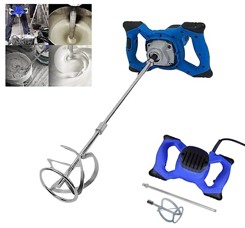 Rührwerke/Mörtelrührer zum Mischen von Pigmenten, Mörteln usw, 1700 U/min, mit 6 einstellbaren Geschwindigkeiten, ergonomische Handgriffe, inkl. Rührer für Mörtel/Farbe/Beton/Kleber/Putz/Zement