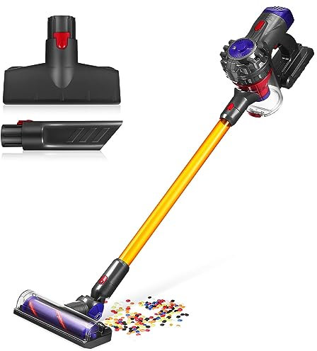 Toyvian Spielzeug-Staubsauger für Kleinkinder, 3-in-1-Staubsauger Spielzeug-Kinderstaubsauger der wirklich für funktioniert Rollenspiele Haushaltsführung Reinigungsspielzeug-Set