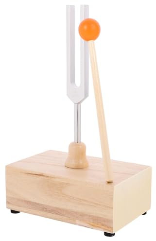 Toyvian 1satz Stimmgabel Mit Holz Resonator Box Frequenz Für Meditation Und Yoga Inklusive Stilvollem Mallet Für Klangheilung Und Entspannung