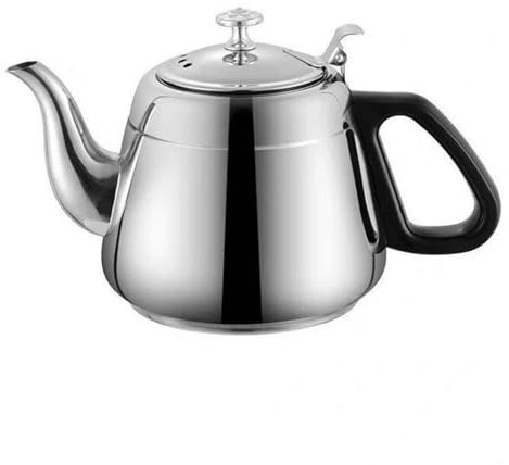 NISMIA Stainless steel teapot with infuser, quick boiling stainless steel camping coffee maker, tea kettle coffee maker for home hotel, for induction hobs,stainless steel,2L