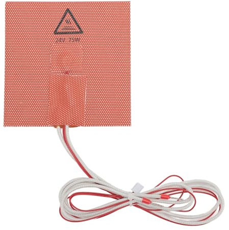 100 X 100 Mm 24 V 75 W Silikon-Nylontuch-Heizbett-Heizkissen mit Thermistor für 3D-Drucker