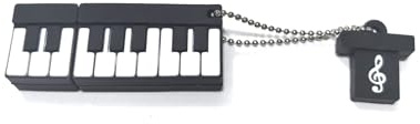 SUNJIANG Piano USB Flash Drive Cool Pen Drive Novelty Thumb Drive Cartoon USB Memory Stick Music Flash Drive Piano Gifts for Men Kids Children Collegue Student USB 2.0 (32gb, Black)