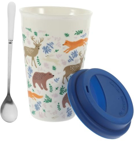 MOLUCKFU Keramikbecher Weihnachtskaffeetasse Weihnachtstasse Ohne Henkel Siegelbecher Isoliert Zufällige Farbe