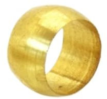 10 piezas de anillos de sellado de manguito de compresión, kit de ajuste de tubo de compresión de latón, casquillos de manguito de compresión(8mm)