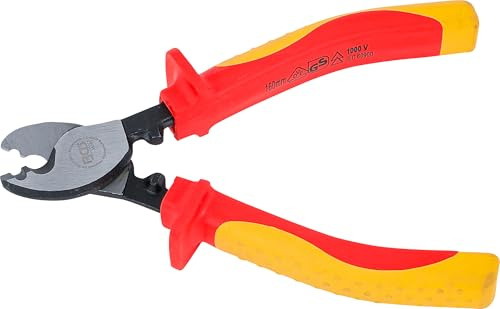 BGS 35885 | VDE-Kabelschneider | 160 mm | bis Ø 17 mm | bis 1000 V | DIN ISO: EN 60900 | Abisolierfunktion | ein- und mehradrige Kabel | Chrom-Vanadium-Stahl
