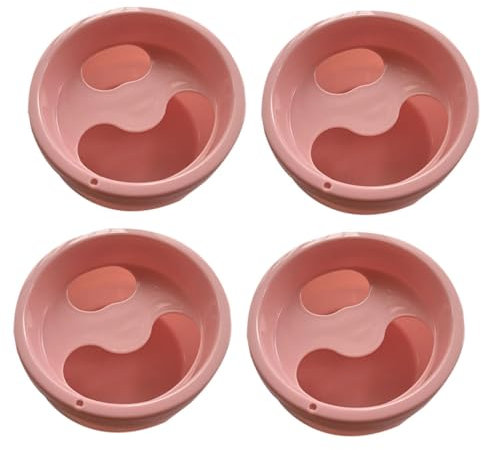 Happyyami 4piezas Bañera Para Manos Manicura Contenedor Exfoliante Uñas Plástico Abs Para Salón y Uso Casa