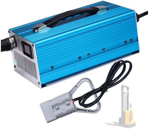 WLEJSL 36V 40A Gabelstapler Ladegerät, Intelligentes 36V Hochleistungs Schnellladegerät mit 50A/120A/175A/350A Anderson Stecker für 36V Blei Säure Batterien,A1,50A