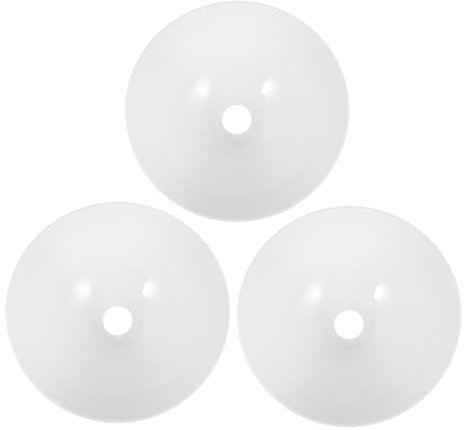 Mipcase 3pièces Lot De Abat-jours Plastique Blanc Pour Lampadaires Appliques Et Ventilateurs De Plafond Design Simple Facile Installation