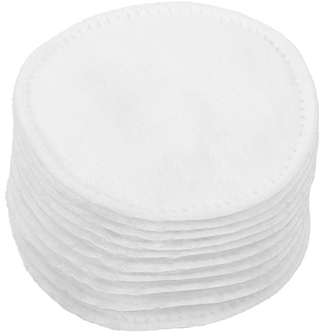 NOLITOY 200 Stück Make Up Wattepads Verdickt Dreilagig aus Baumwolle Hautfreundliche Reinigungspads für Gesicht und Make Up Entfernung Leicht Geruchlos für Unterwegs