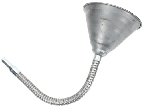 JECOMPRIS Entonnoir Flexible en Fer Argenté pour Huile de Transmission Infusion Multi-angle, Conception, pour Motos et Ravitaillement D'urgence