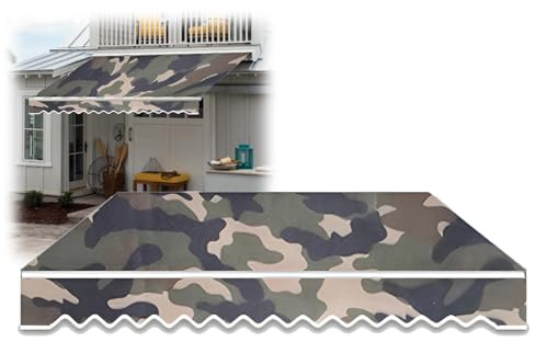 Tessuto di Ricambio per Tende da Sole Retrattile per Patio (Senza Telaio), Tela per Tende da Sole per Finestre e Porte, 300 G di Poliestere(400x250cm)