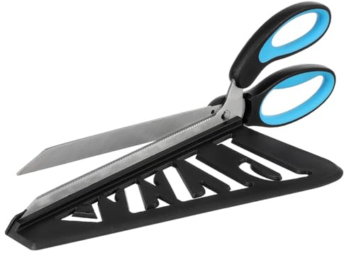 Happyyami Ciseaux à Pizza Acier Inoxydable avec Spatule Détachable Bleu Ciel Coupe Pizza Multifonction pour Cuisine Maison