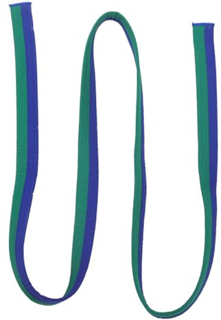 OFFSCH Cinturón de Artes Marciales Taekwondo y Karate Color Verde y Azul Cinturón Cómodo y Ligero para Entrenamiento y Competición para Adultos