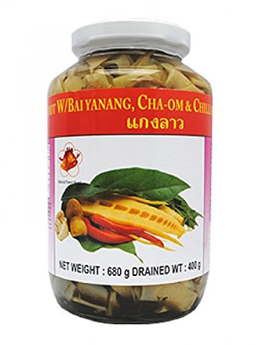 Bell & Flower Bamboo Shoot with Bai Yanang, Chilli, Straw Mushroom and Cha-Om 680g