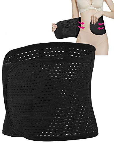 Bauchgürtel, Bauchgurt, Bauchweggürtel, postpartales Shapewear Korsett Damen Atmungsaktiv Elastisch Bauchweg Gürtel Bauchband Gurt Nach für den Frauengürtel nach der Erholung(Schwarz)