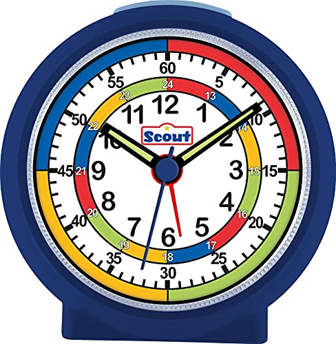 Scout Jungen Wecker Alarm LearnTheTime blau 280001010