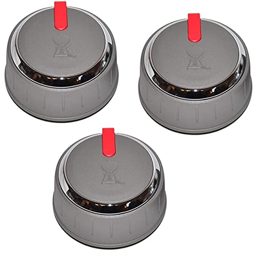 Weber 66047 3-teiliges Knauf-Set für 2019 und neuere Genesis II E/ES 310/610 Serie Grills