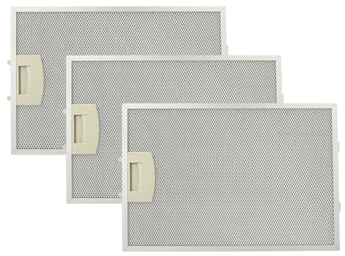 vhbw 3x Filter Metallfettfilter kompatibel mit Siemens LC75652/02 | LC75950/01, LC75752/02, LC75752/01, LC75652/03 Dunstabzugshaube, Metall