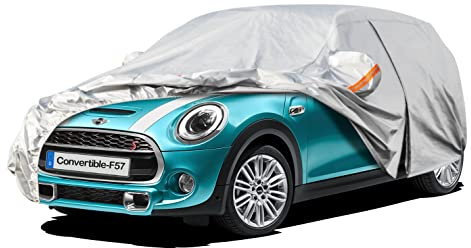 Kayme 6 Layers Car Cover Waterproof Breathable, Custom Fit Mini Convertible F57(2016-2024), Outdoor Full Cover Sun Rain UV Dust All Weather Protection. Shipping From UK Warehouse.