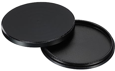 PATIKIL 46mm Linse Filter Stack Kappe Aluminium Legierung Kreisförmig Filterstapel Schützende Hülle für 46mm Kreisförmig Polarisierende Fader ND Filter Schwarz