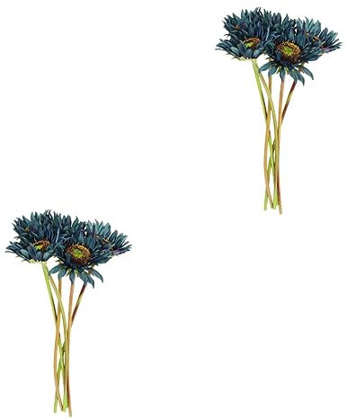 Warmhm 10stücke Künstliche Seidenblumen Chrysanthemen Für Tischdekoration Realistische Blumen Für Hochzeitsdeko Fotografie Pflegeleicht Farbenfroh Heimdekoration
